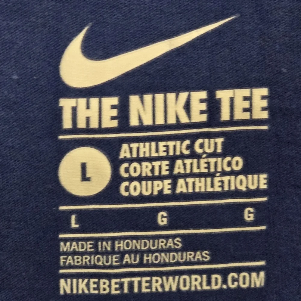 Nike Blue Kansas City Royals KC Logo  T-Shirt Size Medium - Picture 6 of 9